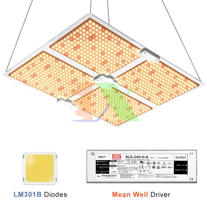 Đèn trồng cây Lượng tử QBC4000, Led grow lights chip Samsung 4000W, Đèn trồng rau trong nhà