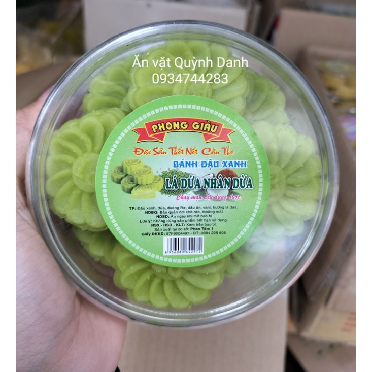 Bánh Đậu Xanh Nhân Khoai Môn, Nhân Sầu Riêng, Nhân Dừa 240G