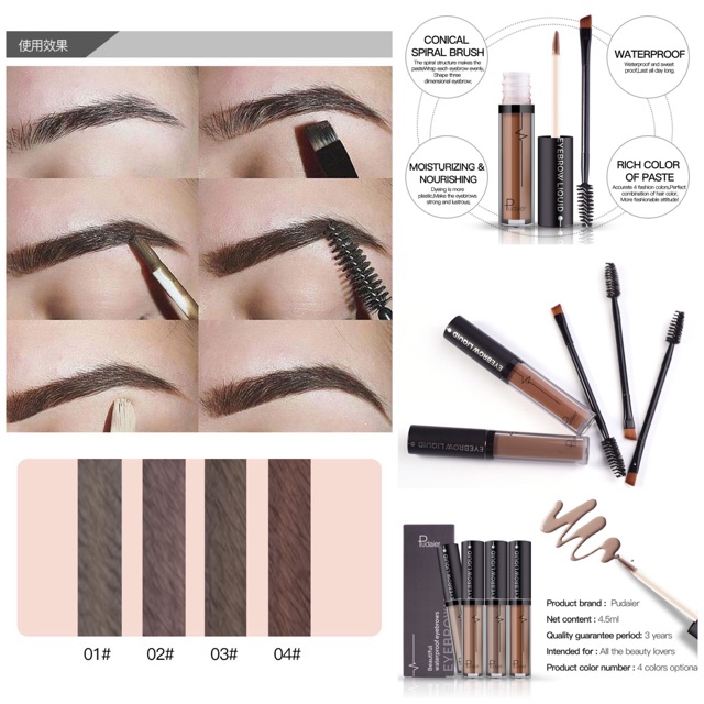 (VIDEO TEST) GEL KẺ MÀY KHÔNG THẤM NƯỚC 24H PUDAIER