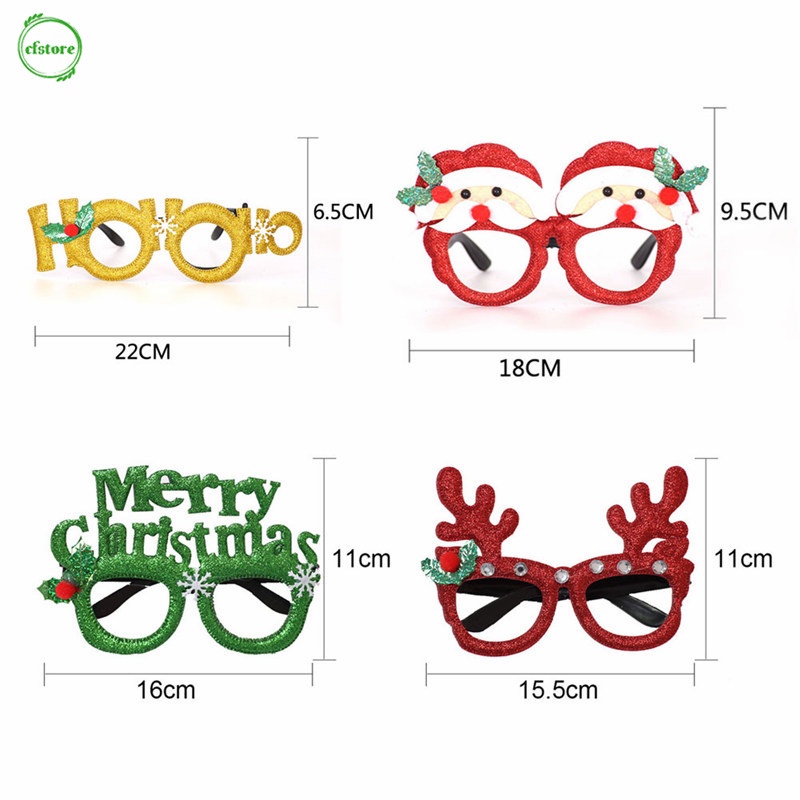 Mắt kính họa tiết giáng sinh dễ thương bắt mắt sành điệu