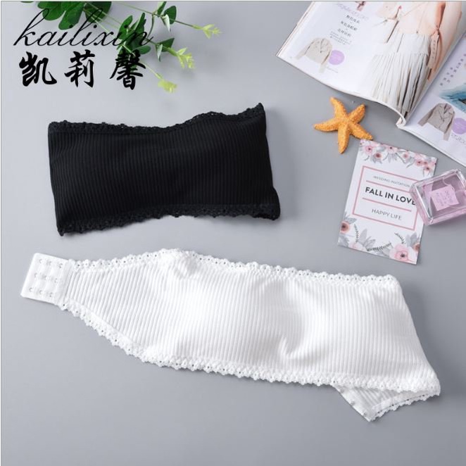 Áo bra lót nữ len tăm dáng quây viền ren k quai cài sau freesize có giãn sexy đệm mỏng tôn ngực YLY24