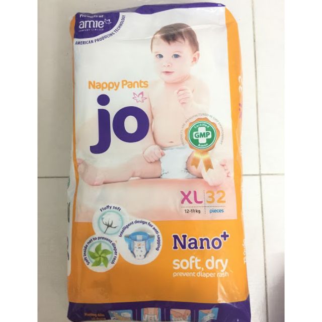 Tã Bỉm Quần Jo -Nano+ XL32