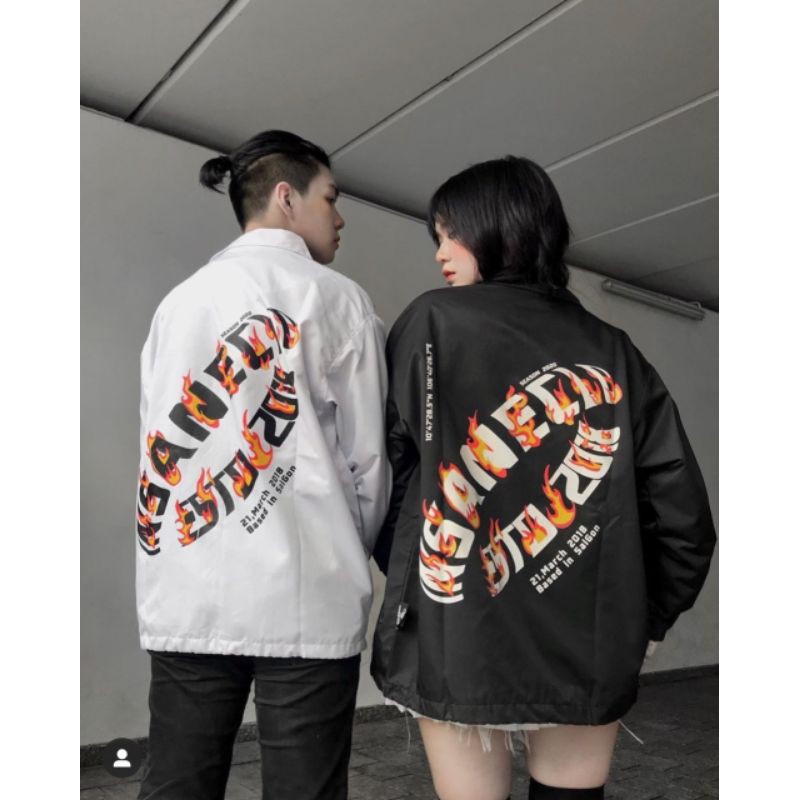 𝗡𝗘𝗪 𝗔𝗥𝗥𝗜𝗩𝗔𝗟  Áo Khoác Dù 2 lớp Unisex có form rộng XL )