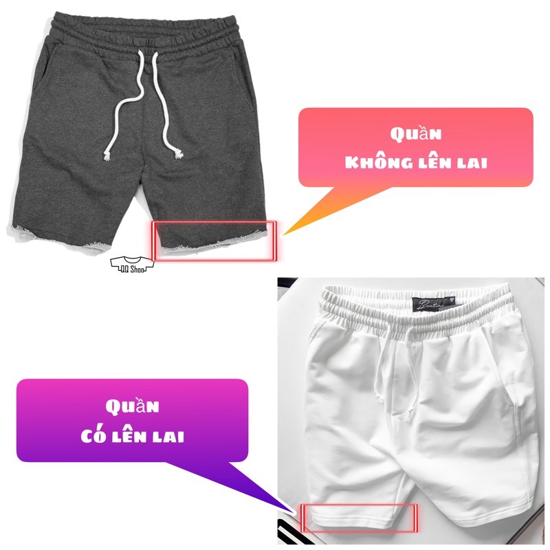 Quần Short Thun Street Style  [Nam, Nữ] - Thể Thao, Gym - Trắng, Đen, Xám - Quần: | BigBuy360 - bigbuy360.vn