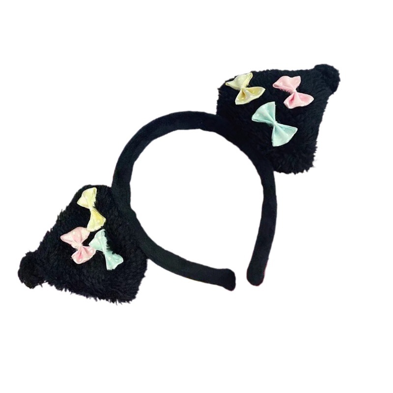 Băng Đô Cài Tóc Tai Voi Mini Phong Cách Preppy Đơn Giản Cho Nữ