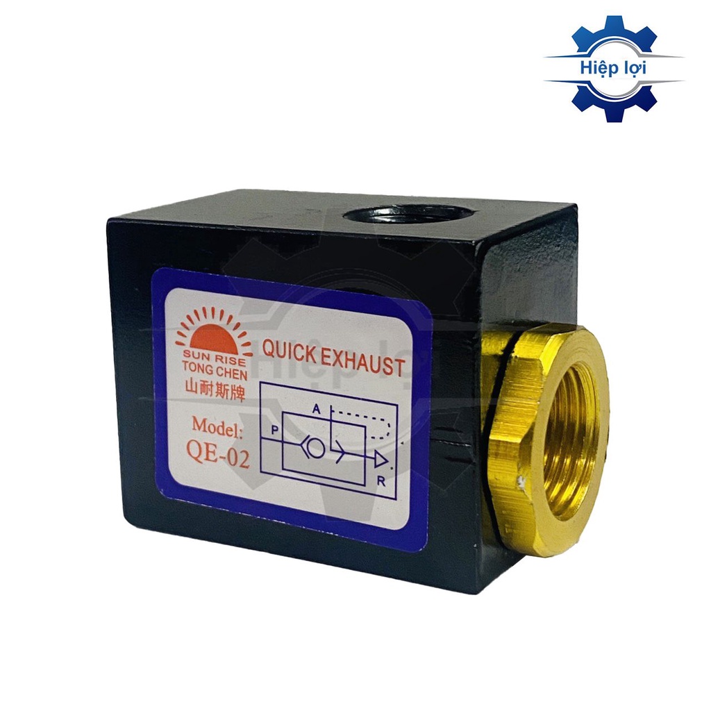 Van xã nhanh khí nén QE02, QE03, QE04 TQ - van xả nhanh hơi 1 chiều