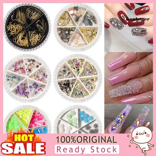 Set 6 Nhãn Dán Trang Trí Móng Tay Hình Bướm Xinh Xắn