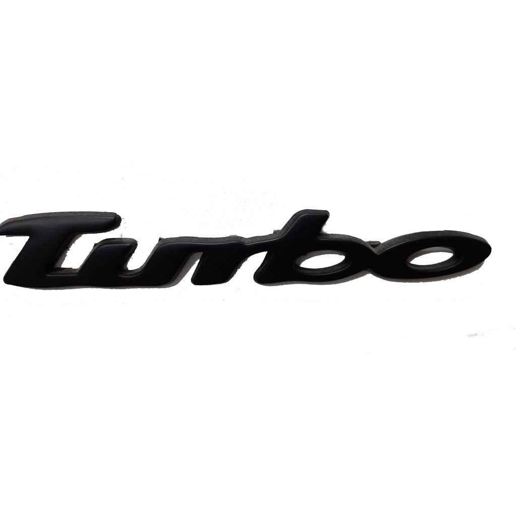 Decal chữ nổi Turbo trang trí xe ô tô