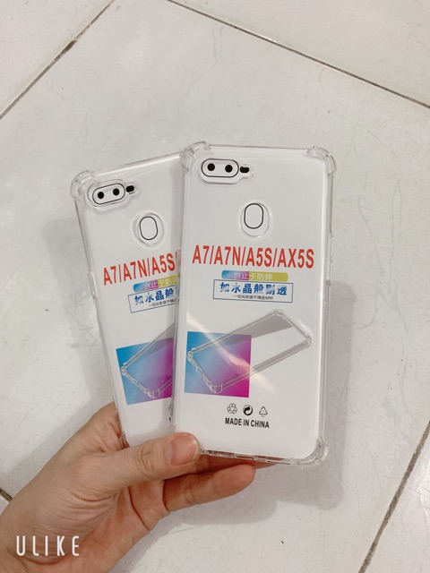 Combo 2 ốp silicon trong Chống SỐC Oppo A5S,A7