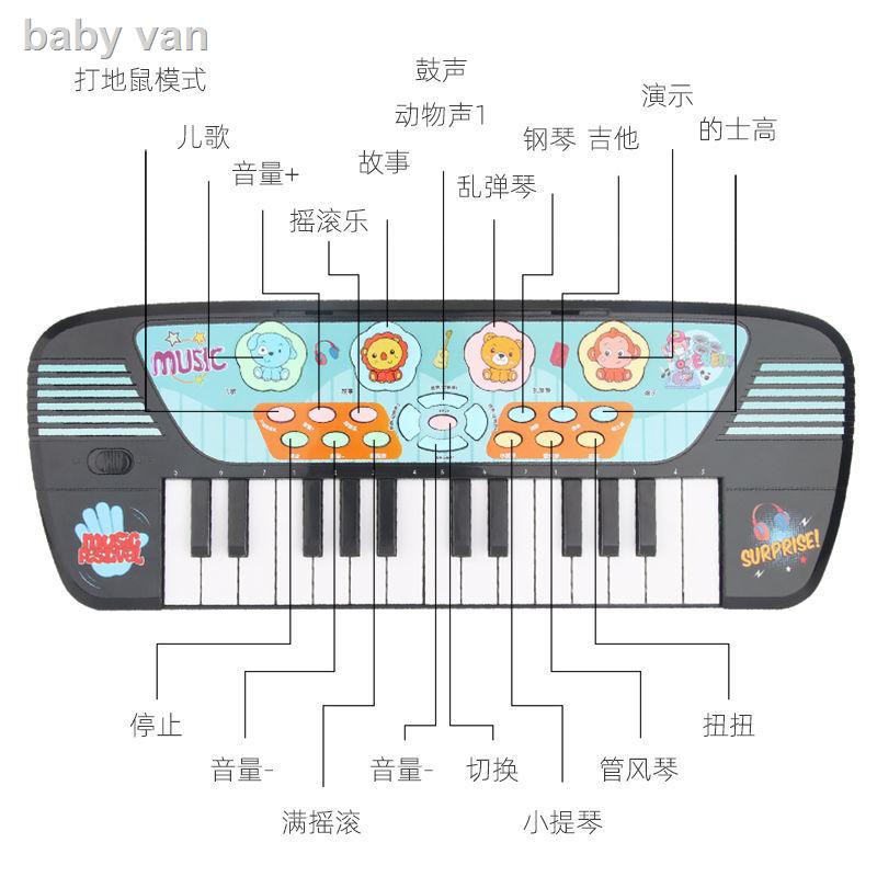 ✔❁Đàn organ điện tử cho trẻ em giáo dục sớm có thể chơi xếp hình 1-2-3-6 tuổi đồ chơi âm nhạc cho trẻ mới bắt đầu giới t