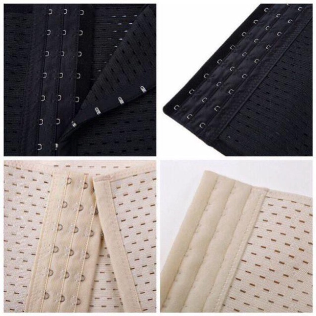 Đai gen nịt bụng 11 thông hơi thoáng khí 3 nấc cài [MEOW Corset]