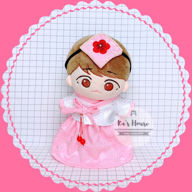 {15cm-20cm} CÓ SẴN - Hanbok cho nữ cho bé doll, outfit doll, outfti cho doll