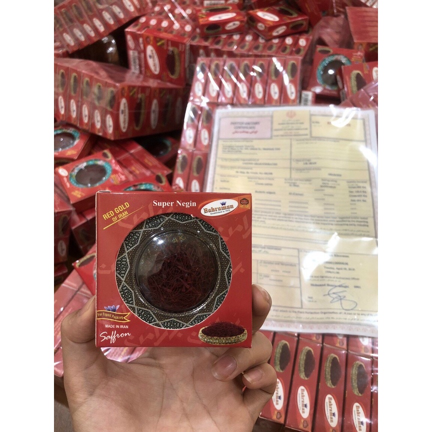 (Hộp 1gr)Saffron, trà nhụy hoa Saffron Iran , Nhụy Hoa Nghệ Tây Iran Loại 1 Negin (thương hiệu Badiee) | BigBuy360 - bigbuy360.vn