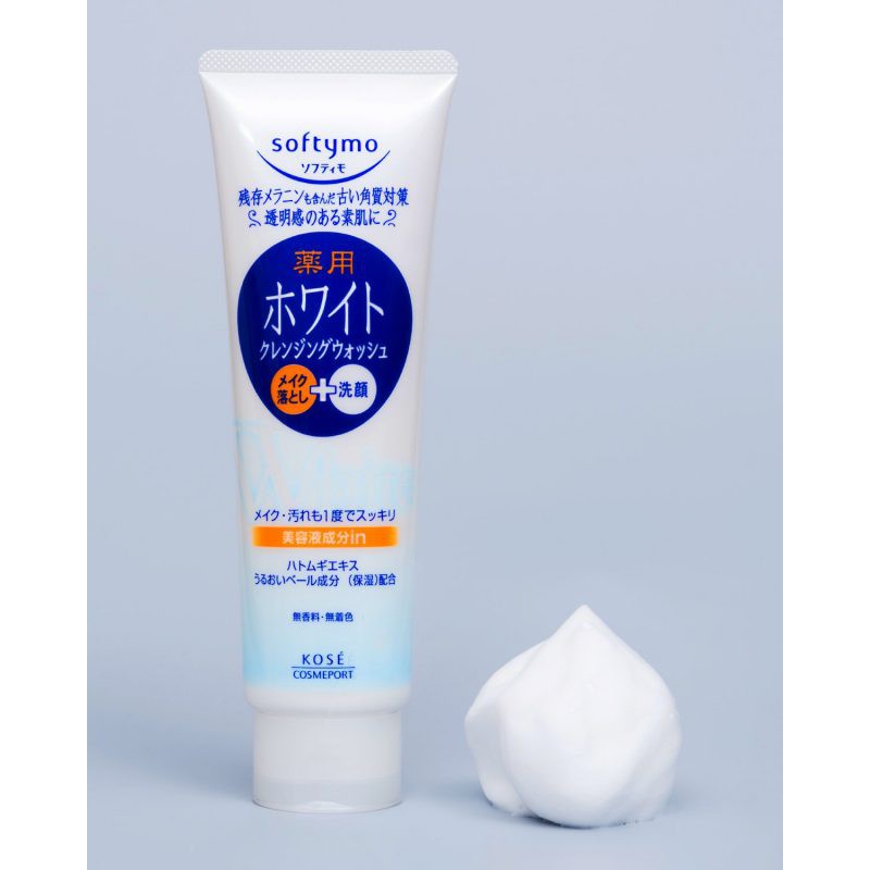 Sữa Rửa Mặt Trắng Da Kose Softymo Cleansing Foam White 220g