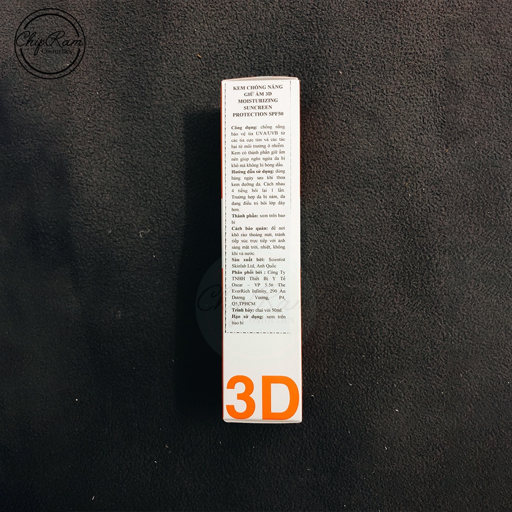 Kem Chống Nắng 3D md:ceuticals  Ẩm Và Bảo Vệ Da Sau Laser 50ml (hàng chính hãng)