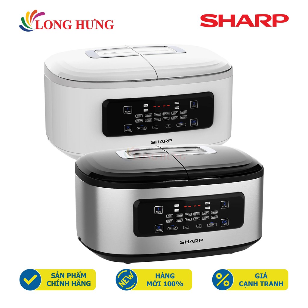 Nồi đôi điện tử đa năng Sharp 1.8 lít KN-TC50VN - Hàng chính hãng