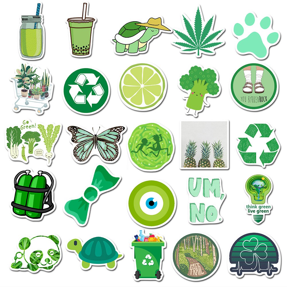 Set 50 Sticker Decal Chống Nước Dán Nón BH, laptop, vali, xe,.... MÃ ST2075