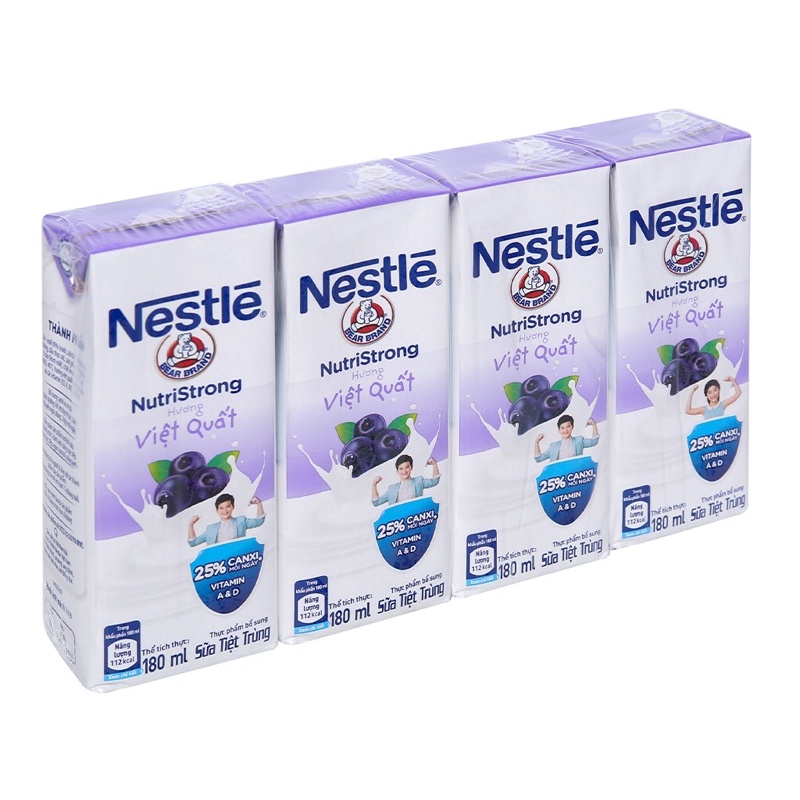 Thùng 48 hộp sữa Nestlé Gấu việt quất (48x180ml)[date 07/2022]