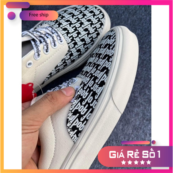 Giày thể thao vans chữ lót da ful size nam nữ,ful box