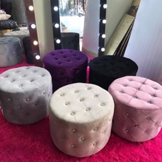 Ghế đôn tròn đính đá cao cấp