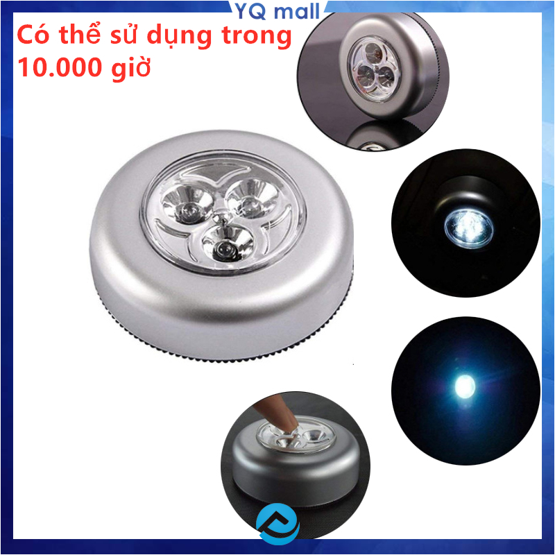 Đèn LED Dán Tường - Dán Tủ Quần Áo (Bạc) - Loại 1 - Dùng Pin AAA