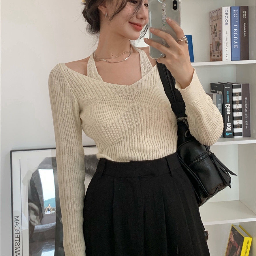 Áo Sweater Tay Dài Hở Vai Dáng Ôm Quyến Rũ Thời Trang Cho Nữ Unique | BigBuy360 - bigbuy360.vn