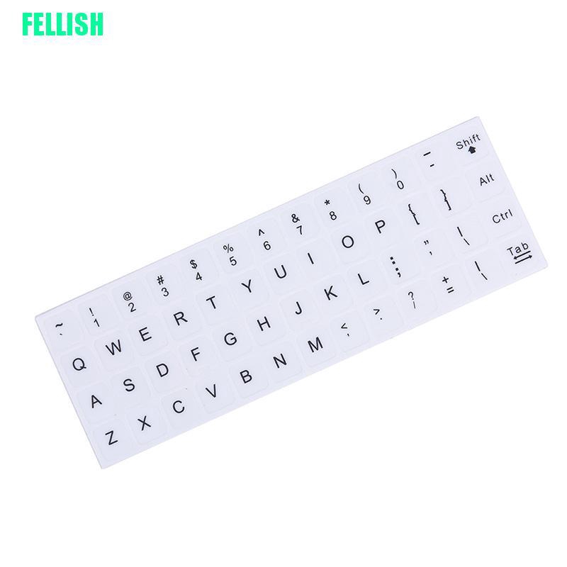 Miếng Dán Bàn Phím Máy Tính In Chữ Tiếng Anh Dễ Thương