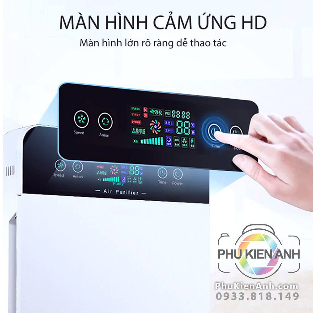 Máy lọc không khí có đèn UV diệt virut, khử trùng hepa lọc bụi mịn PM2.5, loại tốt, lực hút mạnh