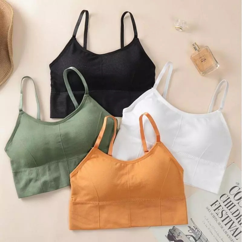 Áo Bra , Áo Lót Nữ gân tăm CROPTOP không gọng nâng ngực gợi cảm cao cấp mã 608 BC_CHIC LINGERIE