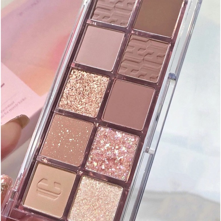 [Hàng mới về] Bảng phấn mắt nhũ lì Dikalu Autumn Breeze 10 ô