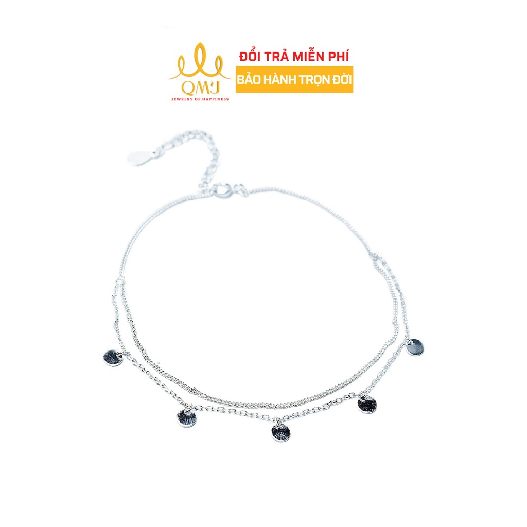 Lắc chân bạc nữ Tròn xinh xắn bạc Ý 925 phụ kiện đi biển cho bạn nữ QMJ - Q422