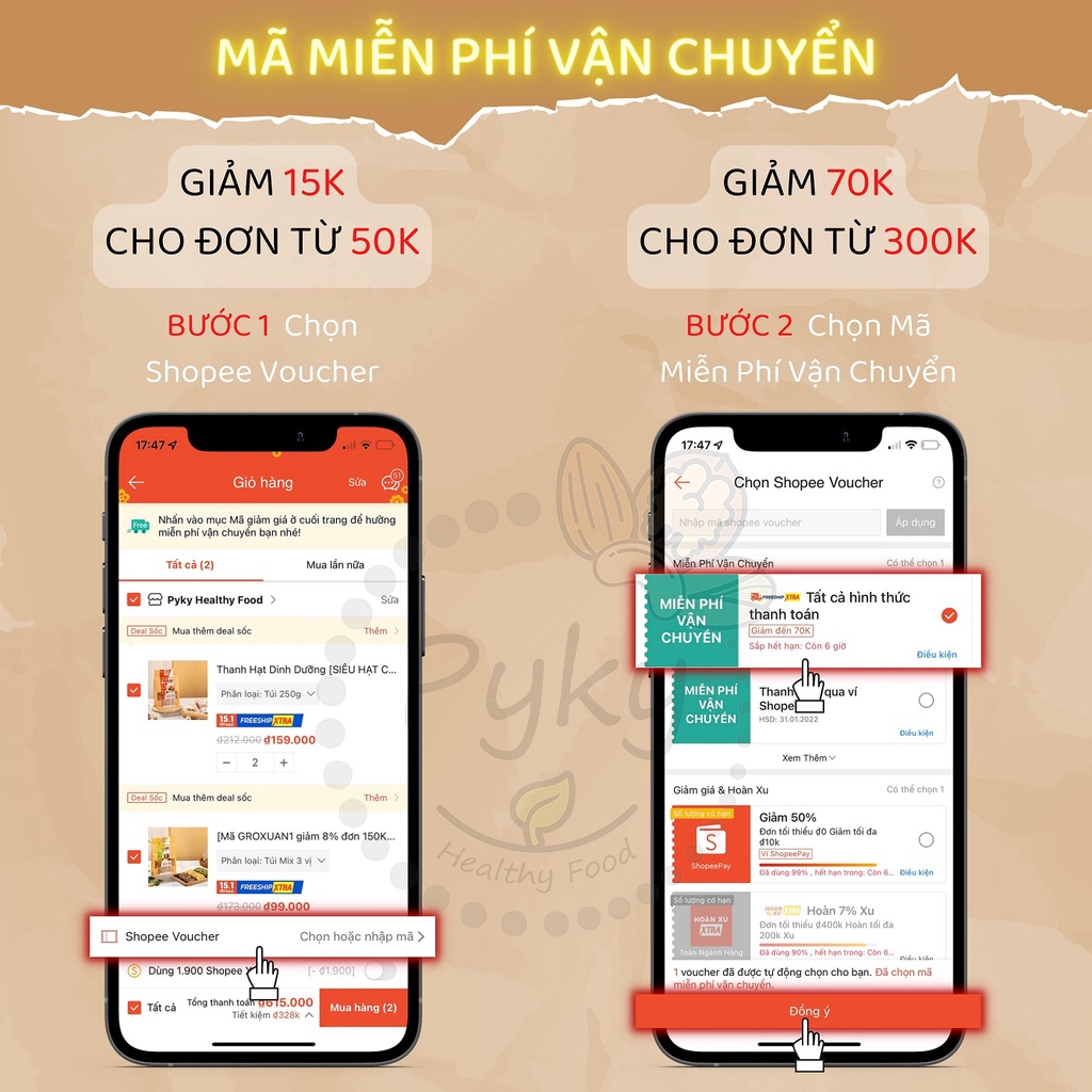 Ngũ Cốc Giảm Cân [GRANOLA CAO CẤP] Thêm Macca, Óc Chó Vàng, Dâu Tây | Ngũ Cốc Dinh Dưỡng Pyky