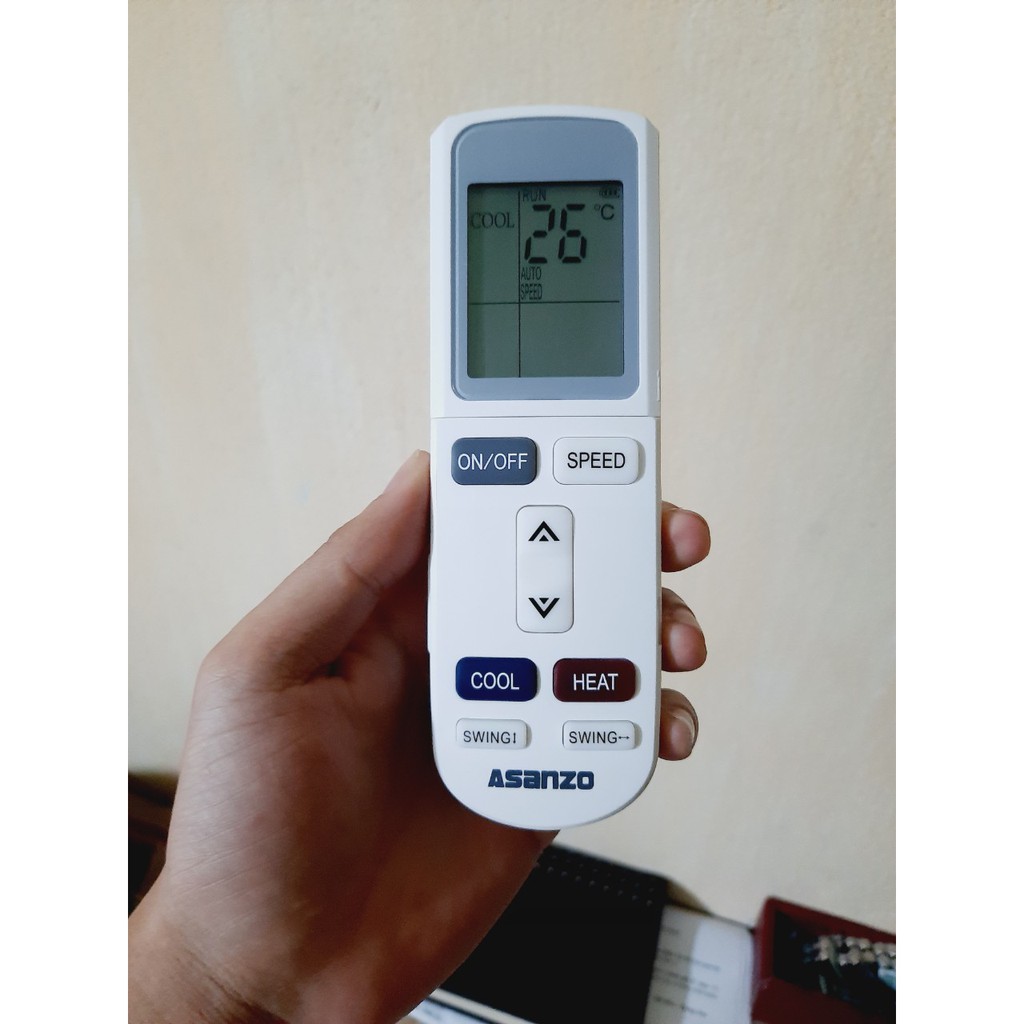 Remote Điều khiển điều hòa máy lạnh Asanzo- Hàng mới chính hãng 100% Tặng kèm Pin!!!