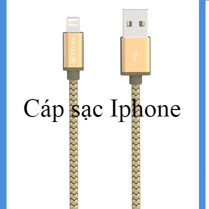 Cáp sạc chân lightning cho Iphone TITAN Dài 3m