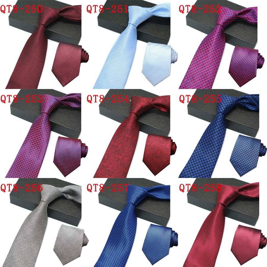 Cà Vạt 8CM Họa Tiết Chấm Bi Thời Trang Công Sở Cho Nam