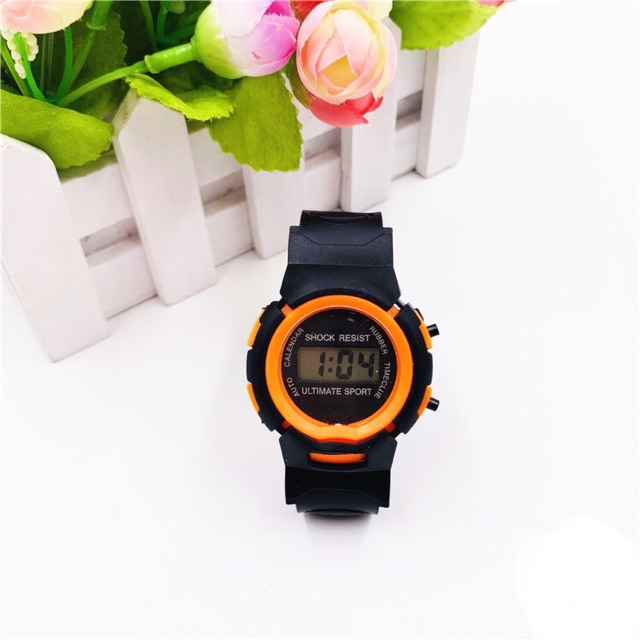 Đồng hồ nam nữ điện tử LCD/ULTIMATE SPORT dây nhựa dẻo thời trang