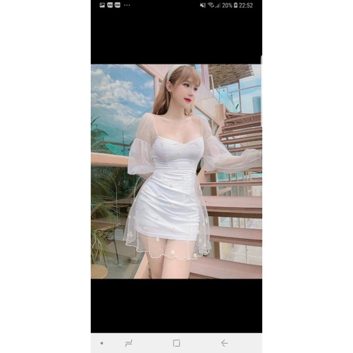 (FREE SHIP) ĐẦM BODY HAI DÂY PHỐI LƯỚI SANG CHẢNH QUYẾN RŨ ĐI CHƠI DỰ TIỆC SIÊU XINH VALENTINNA