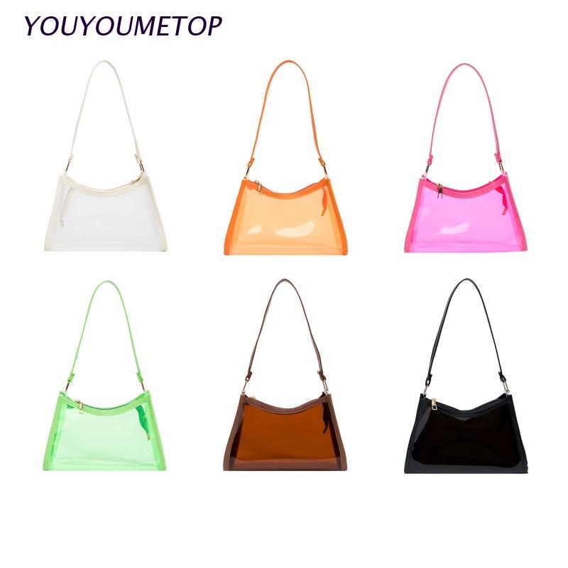 Túi Đeo Vai Trong Suốt Thời Trang Đường Phố Dễ Phối Đồ