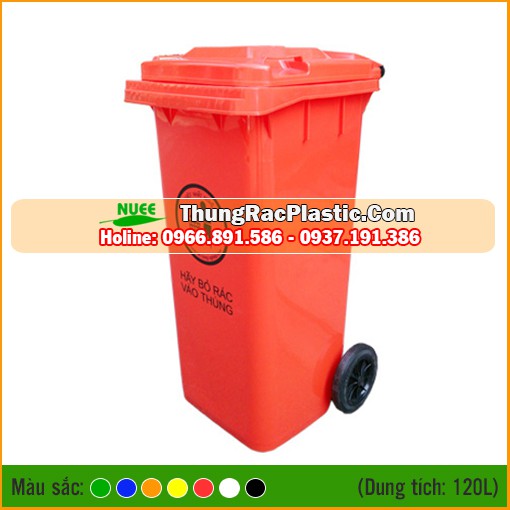 Thùng rác nhựa HDPE 120 Lít - Loại 1