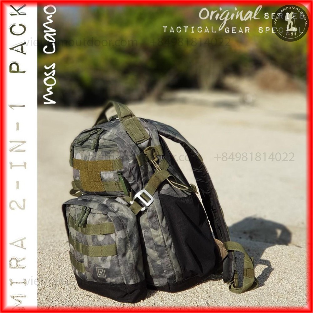 Balo 5.11 tactical Camo mira 2 in 1 backpack - balo chiến thuật chính hãng [ BẢO HÀNH TRỌN ĐỜI]