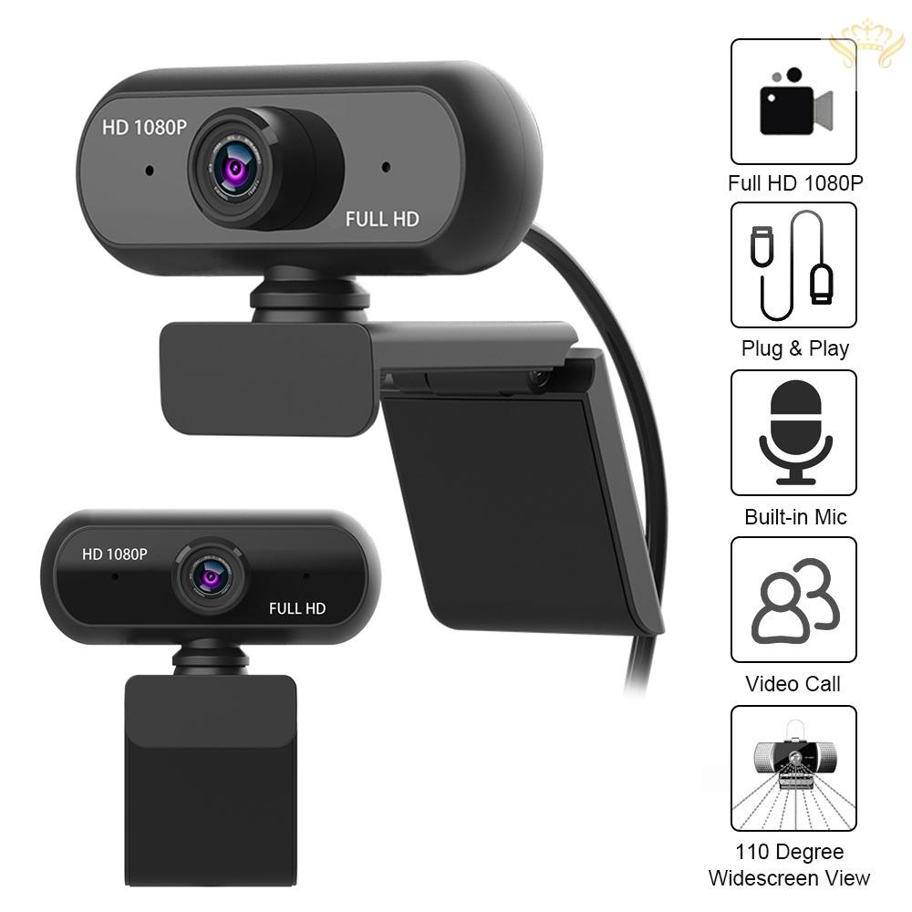 Mới Webcam Usb 2.0 Full Hd 1080p Kèm Micro Chống Nhìn Trộm Cho Laptop