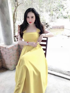 Đầm maxi cánh tiên