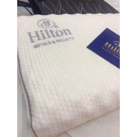 Gối CAO SU HILTON Loại 1, Gối Cao Su Non HIN BEDDING Hàng Đẹp Cao Cấp Dày Dặn