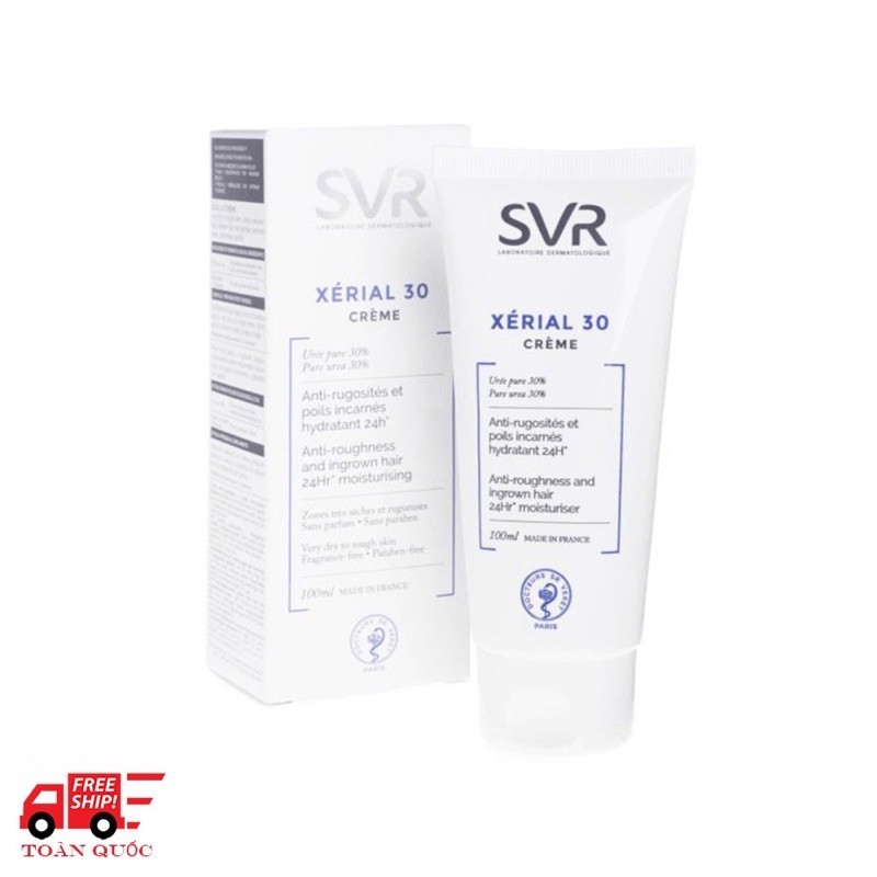 Kem dưỡng ẩm dành cho da rất khô và da thô sần vùng cánh tay, khuỷu tay, chân SVR Xérial 30 Crème 75ml