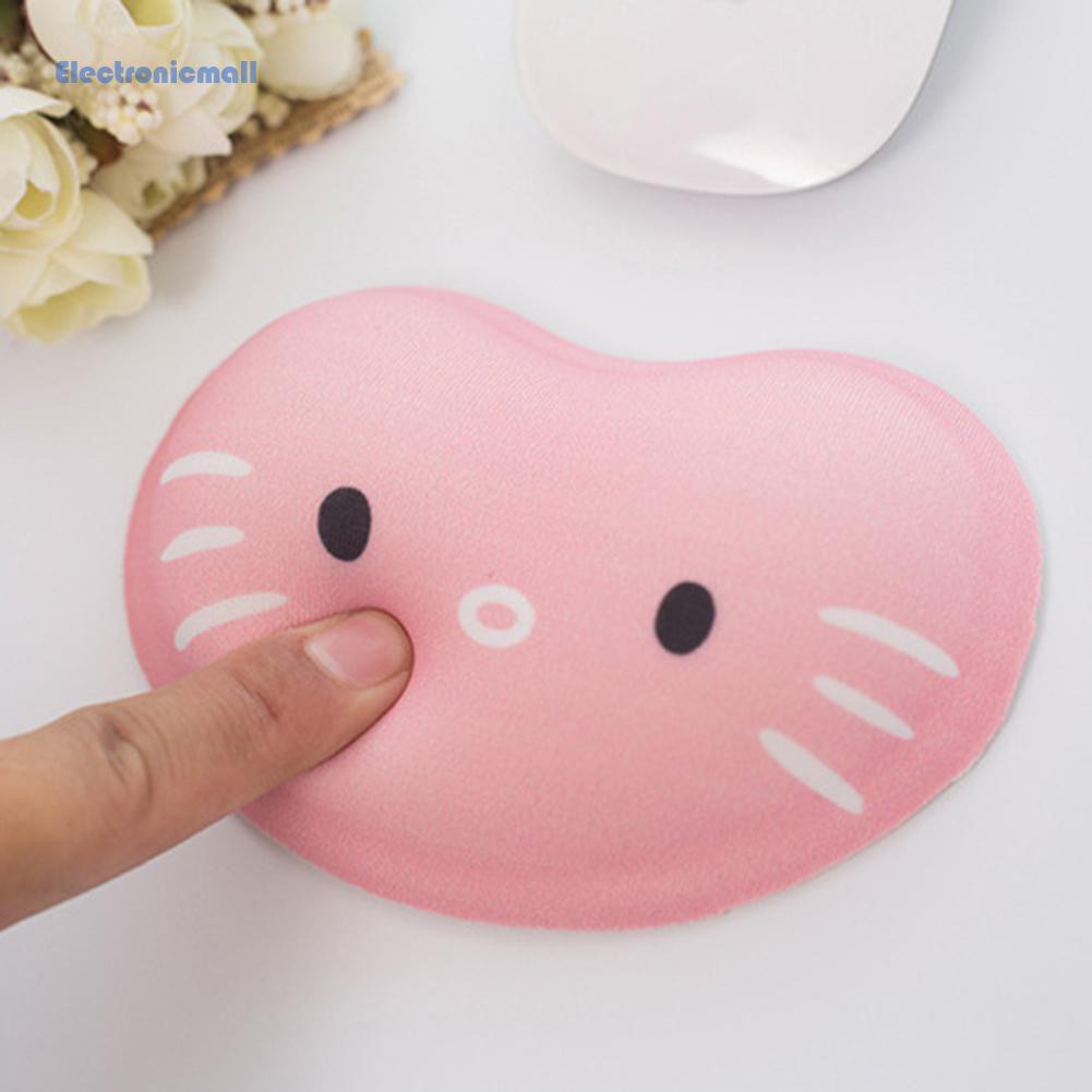 Miếng Lót Chuột Silicone Hình Mèo Hoạt Hình Mall01