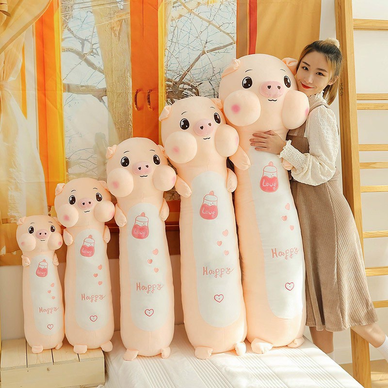 Gấu Bông Thỏ Đứng Má Phính, Heo Siêu Dễ Thương