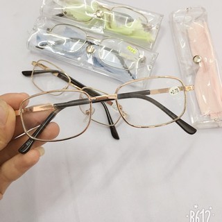 Kính lão đọc sáng dành cho người già , kịn lão thị , gọng kính mạ vàng titan cao cấp - apark AP15