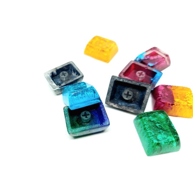 Keycap resin 1.25U profile XDA sắc màu trang trí bàn phím cơ gaming