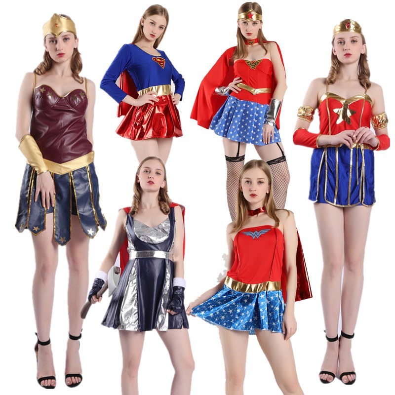 Bộ Đồ Hóa Trang Wonder Woman Batman Superman Độc Đáo Dịp Halloween