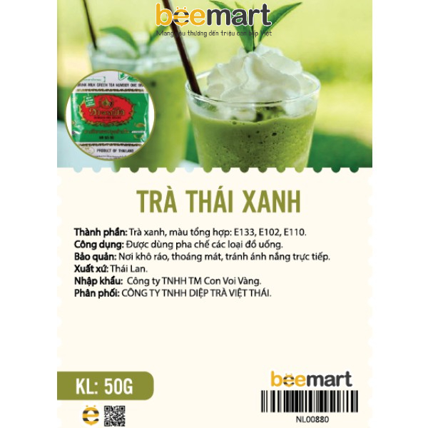 Trà thái xanh 50gr
